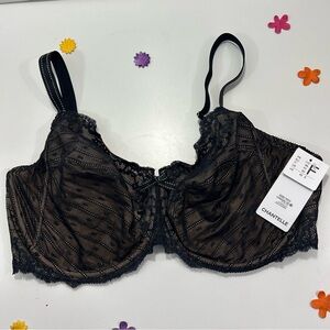 Chantelle Rive Gauche 3 Part Cup Bra 42DDD NWT